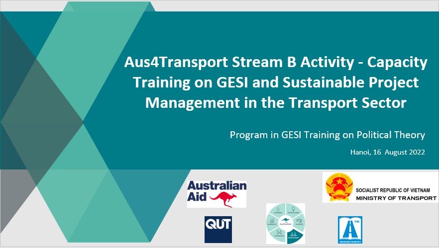 Khai giảng lớp học thứ 4, khóa học lồng ghép bình đẳng giới, hoà nhập xã hội và đào tạo nâng cao năng lực quản lý dự án toàn diện, bền vững trong ngành Giao thông vận tải