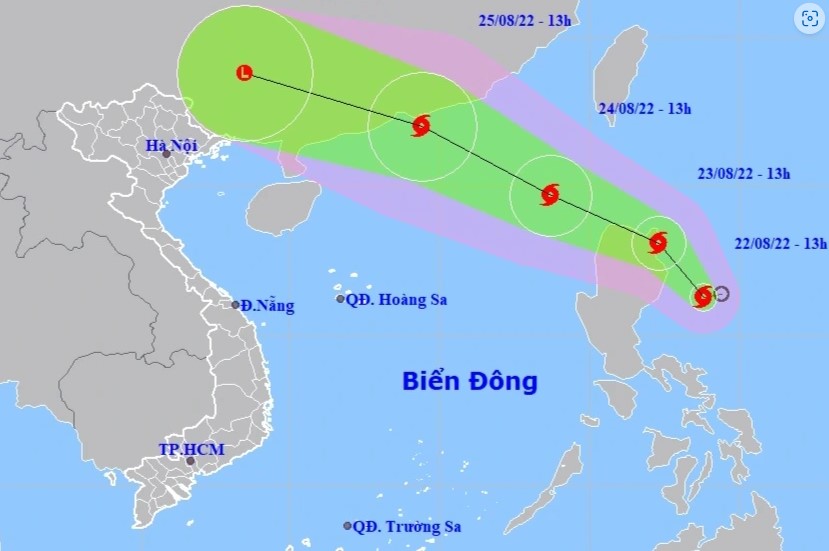 Áp thấp nhiệt đới mạnh lên thành bão, sắp vào Biển Đông