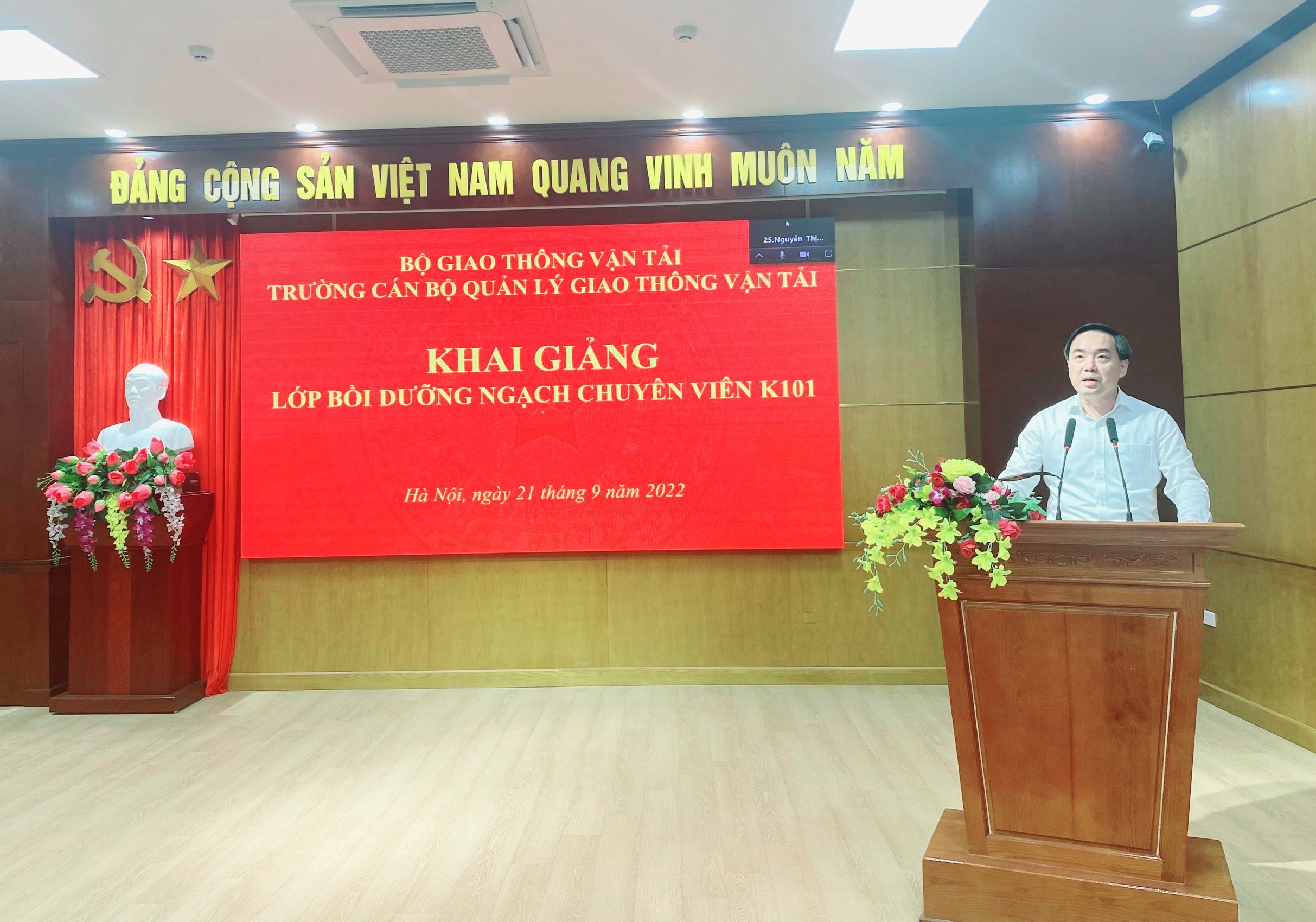 Khai giảng lớp Bồi dưỡng ngạch chuyên viên Khóa 101