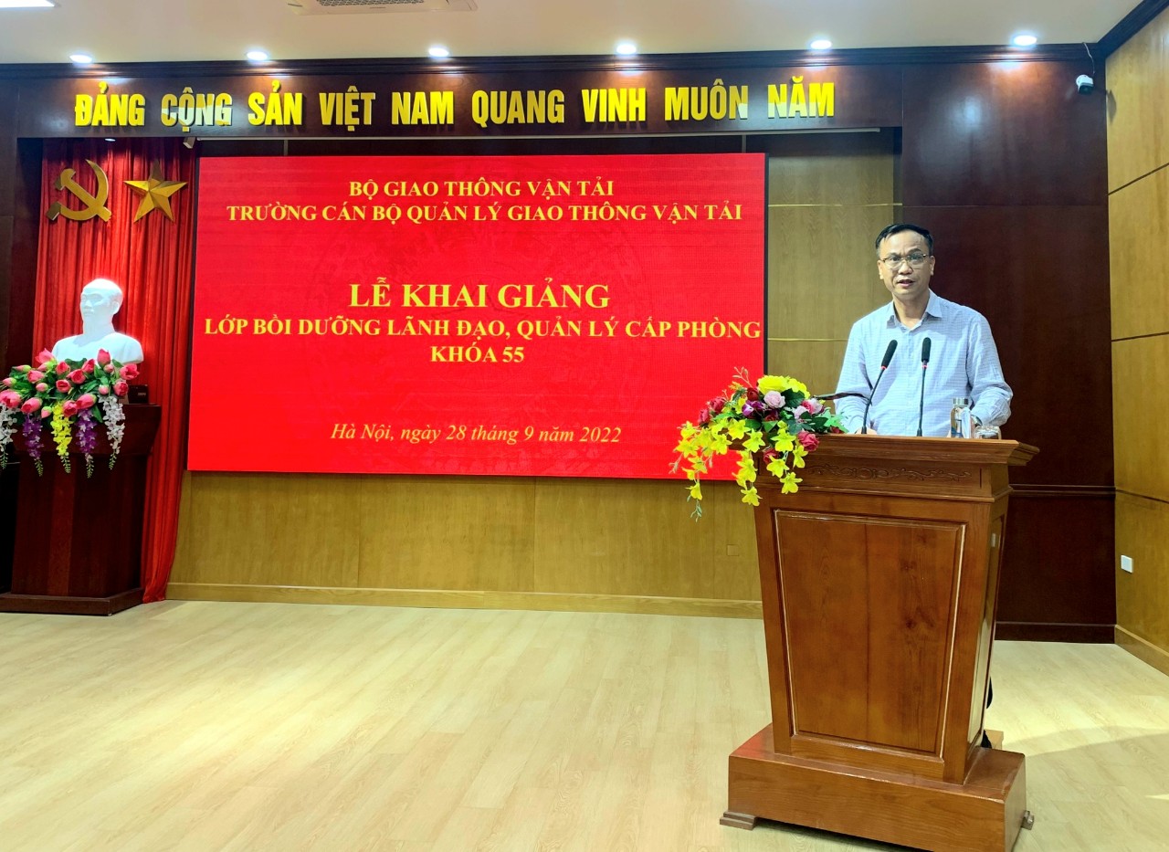 Khai giảng lớp Bồi dưỡng lãnh đạo, quản lý cấp phòng K55