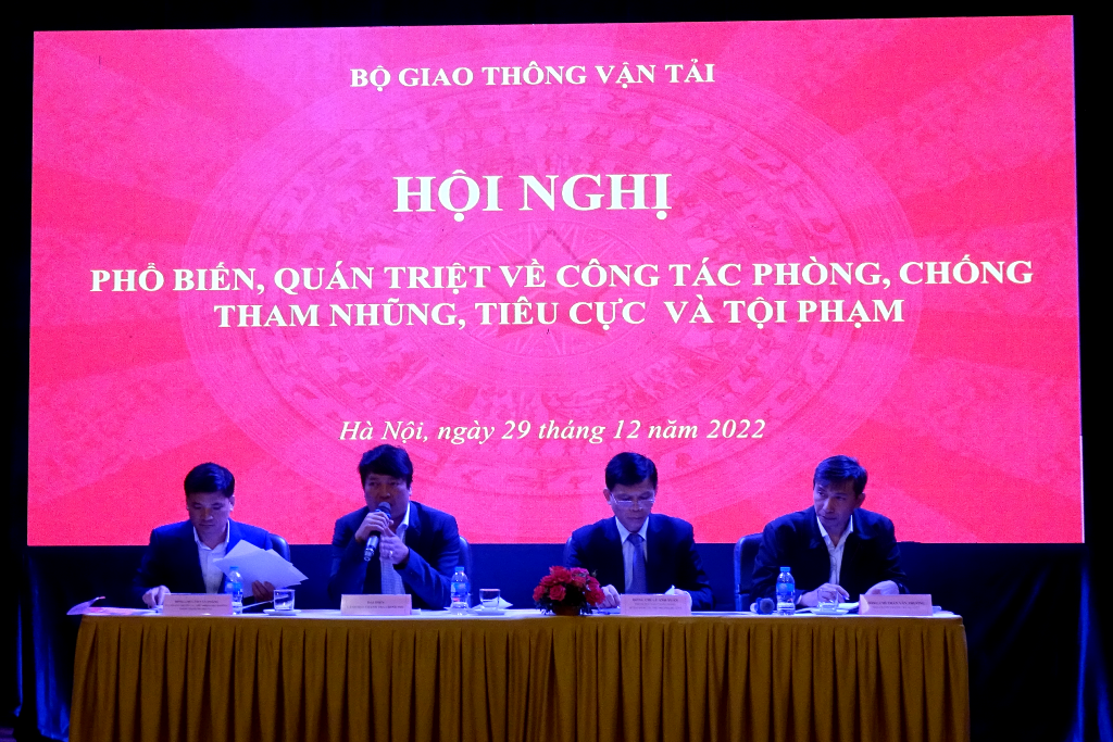 Bộ GTVT tổ chức Hội nghị phổ biến, quán triệt về công tác phòng, chống tham nhũng, tiêu cực và tội phạm