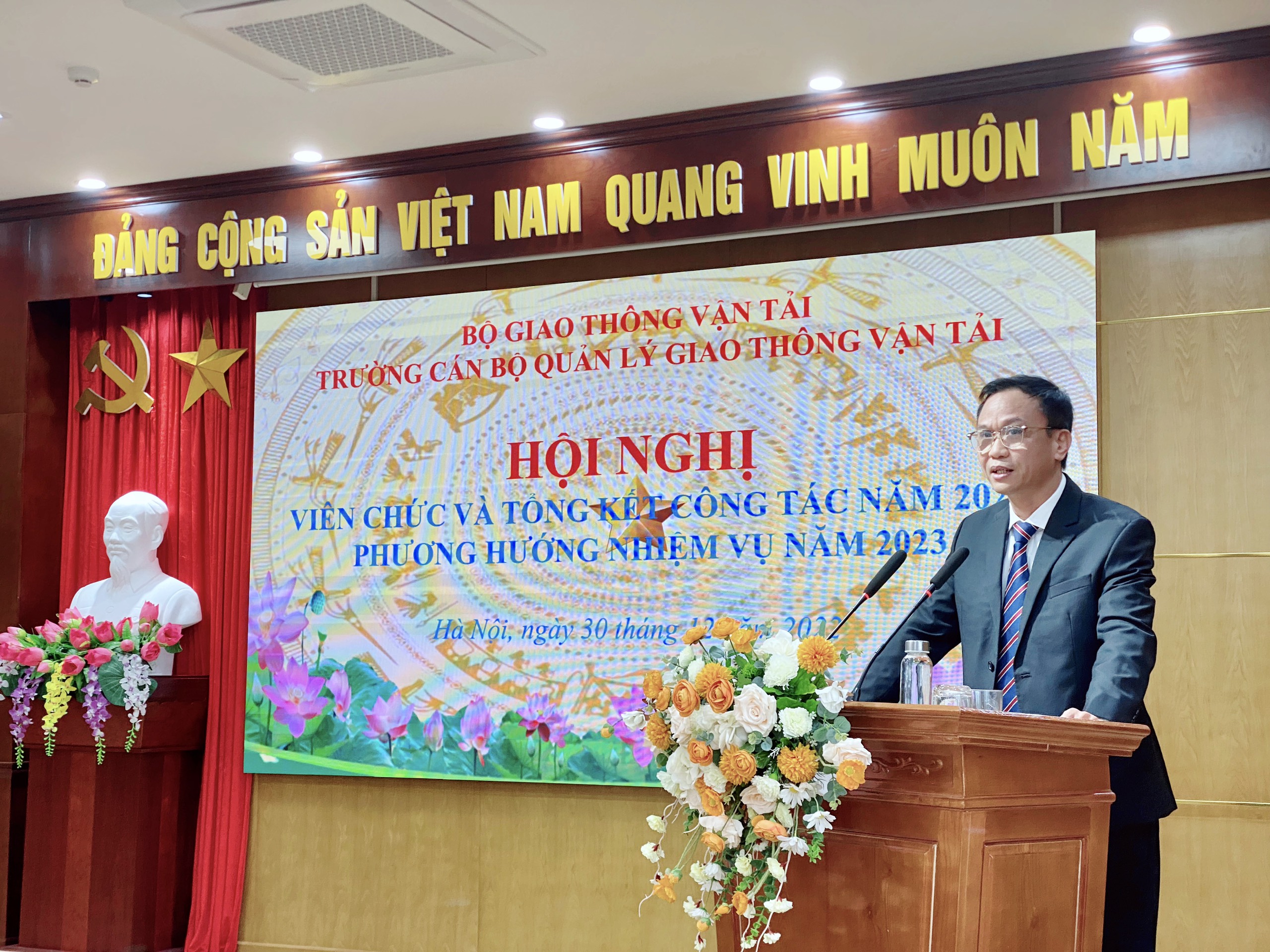 Trường Cán bộ quản lý giao thông vận tải tổ chức Hội nghị viên chức và Tổng kết công tác năm 2022, phương hướng nhiệm vụ năm 2023