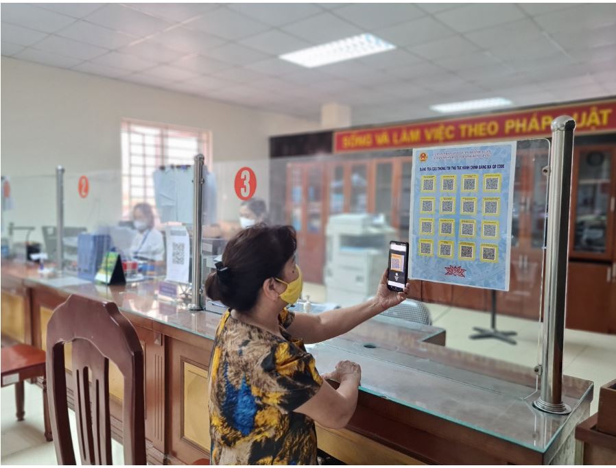 Áp dụng mã QR trong tiếp nhận, giải quyết thủ tục hành chính