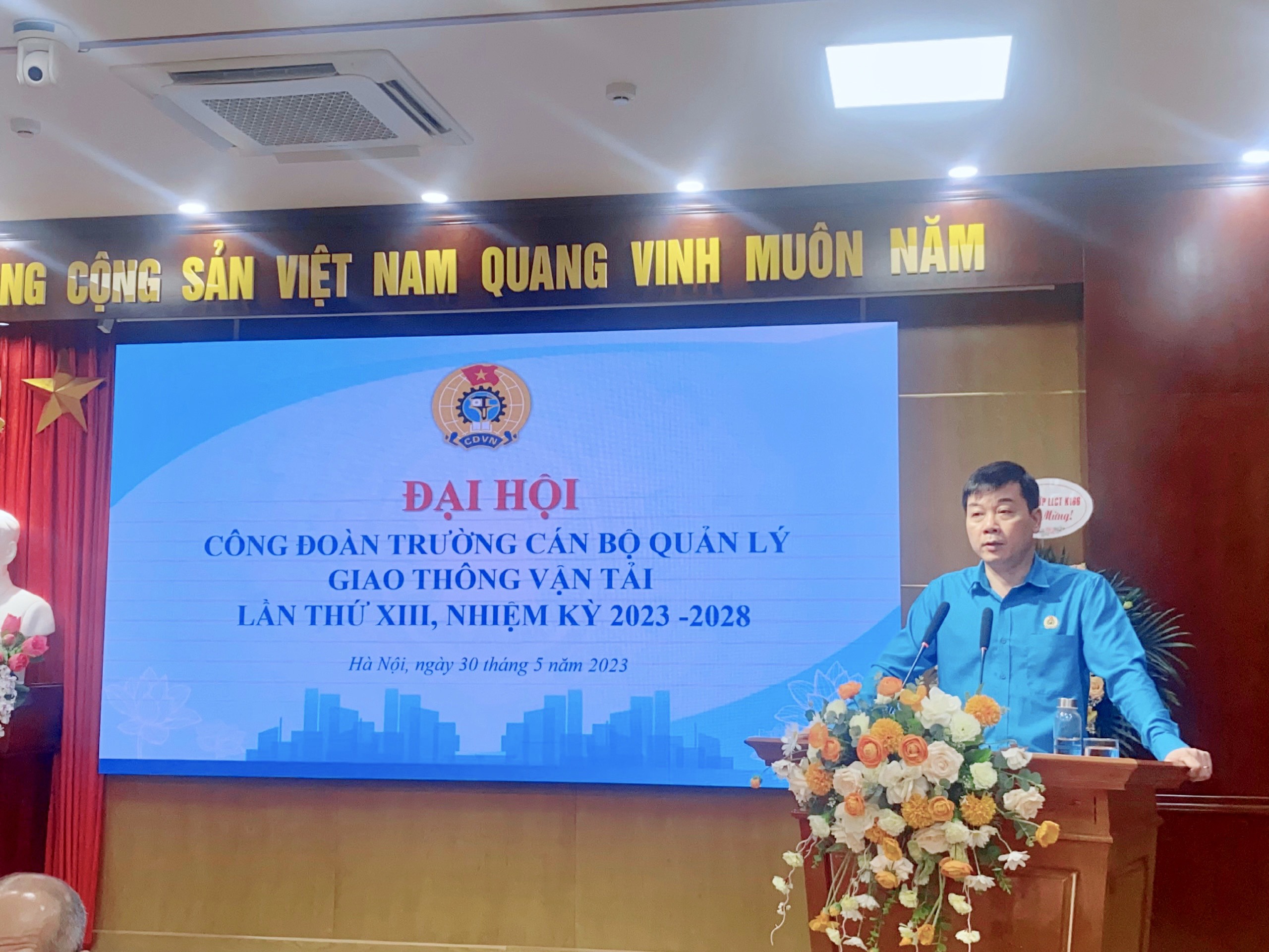 Trường Cán bộ quản lý giao thông vận tải long trọng tổ chức Đại hội Công đoàn lần thứ XIII, nhiệm kỳ 2023-2028