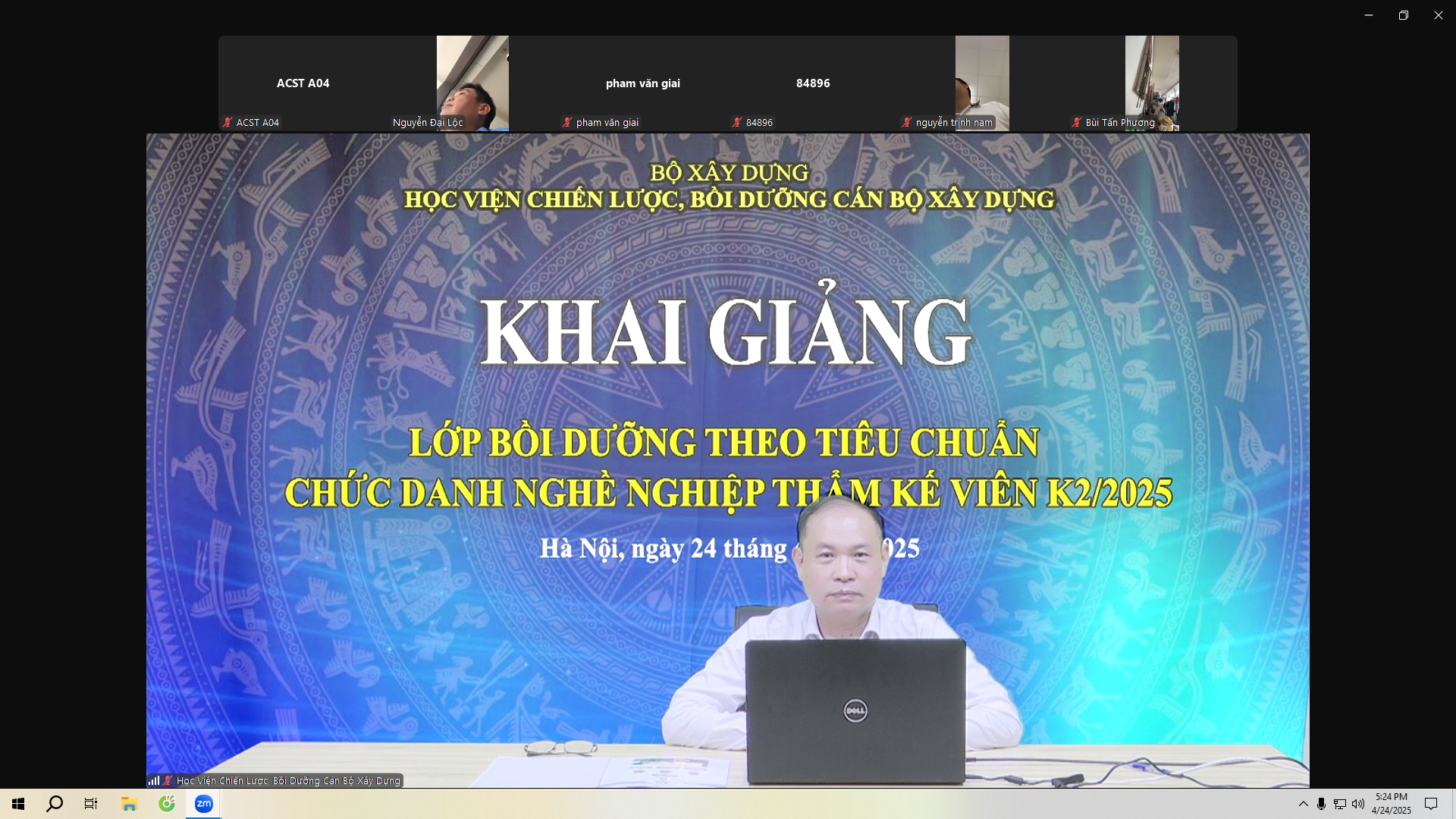 Bồi dưỡng theo tiêu chuẩn chức danh nghề nghiệp Thẩm kế viên K2-2025