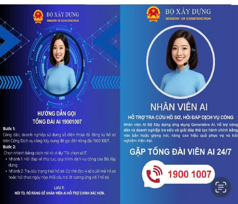 Bộ Xây dựng đưa "nhân viên AI" vào trực tổng đài
